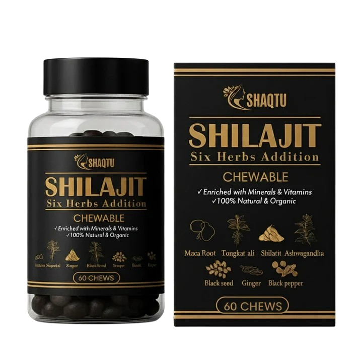 Shilajit Chews with Six Herbs – Natural Energy & Wellness Boost