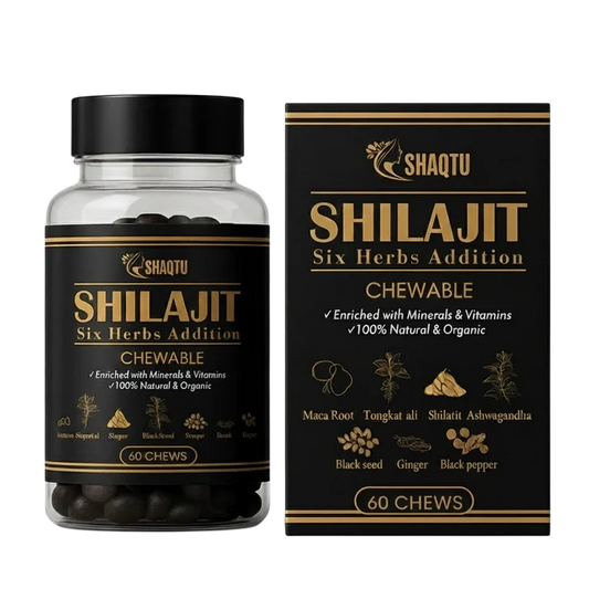 Shilajit Chews with Six Herbs – Natural Energy & Wellness Boost