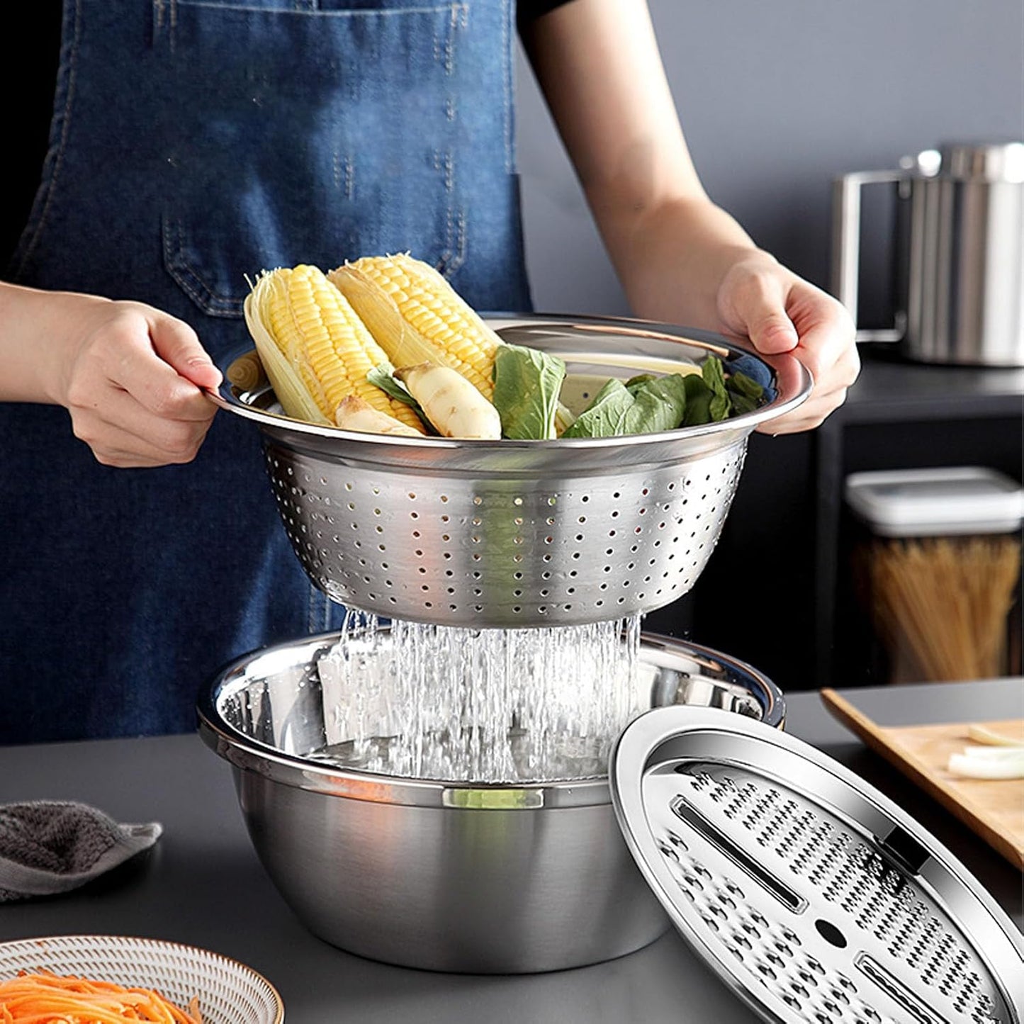 3 in 1 Stainless Steel Grater