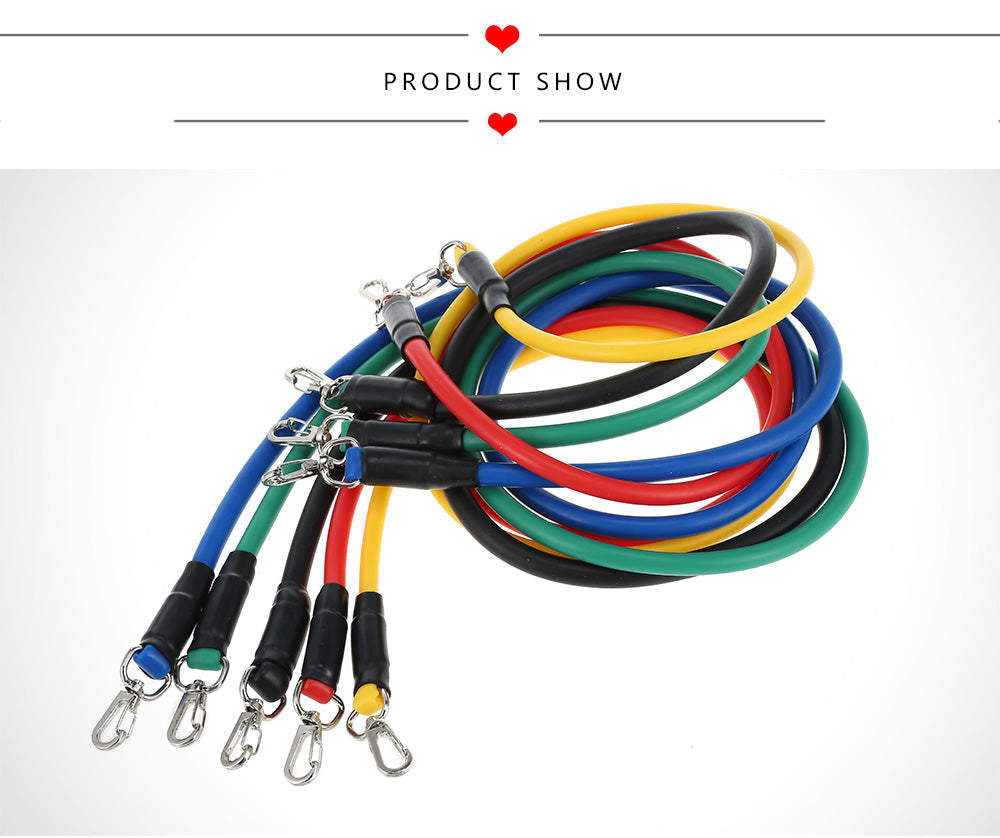 Pack of 5 Fitness Resistance Bands for Exercise