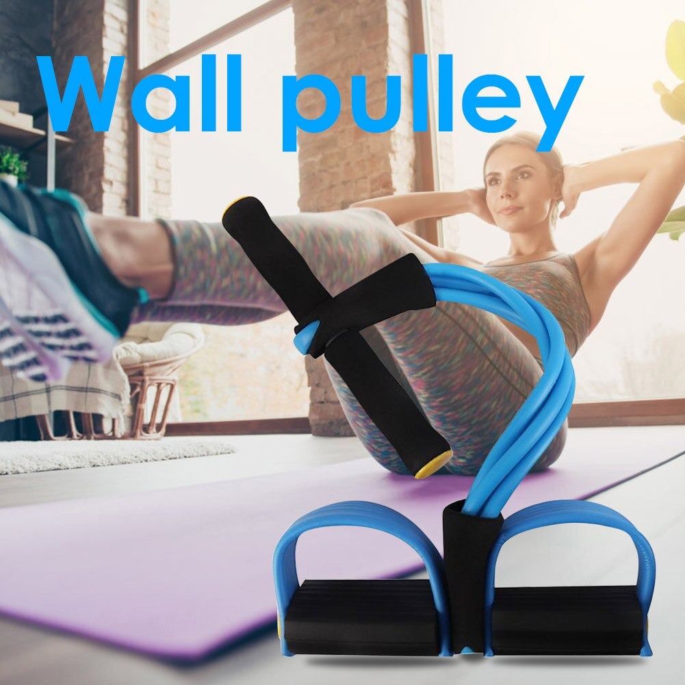 4 Tube Elastic Pull Rope Home Gym Training Equipment